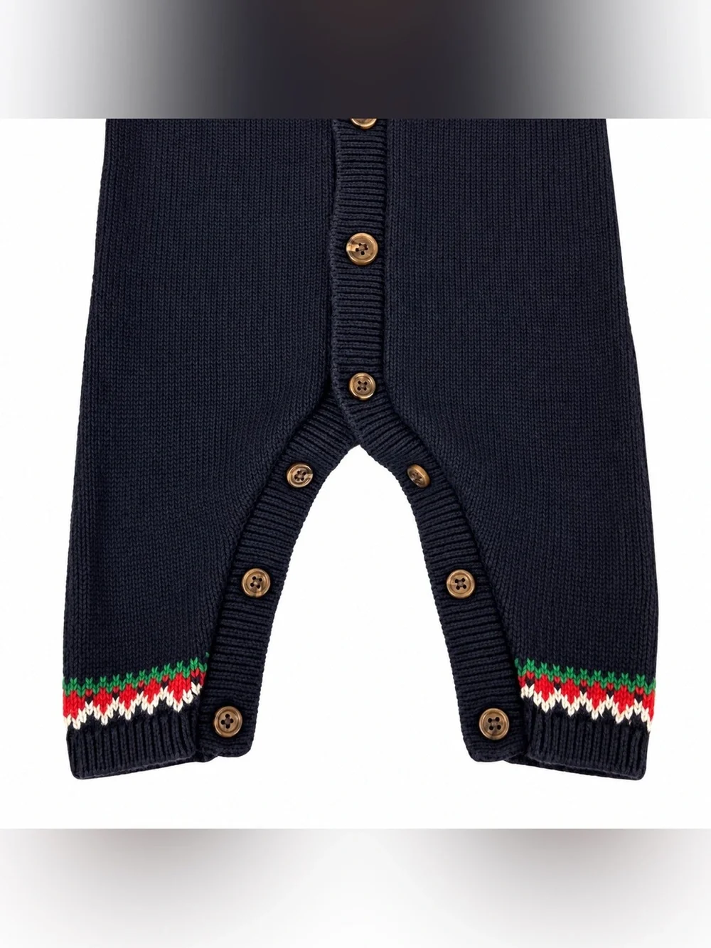 Baby Gap Boy Sweater Romper 0-3M First Christmas Reindeer Fair Isle Knit Rudolph